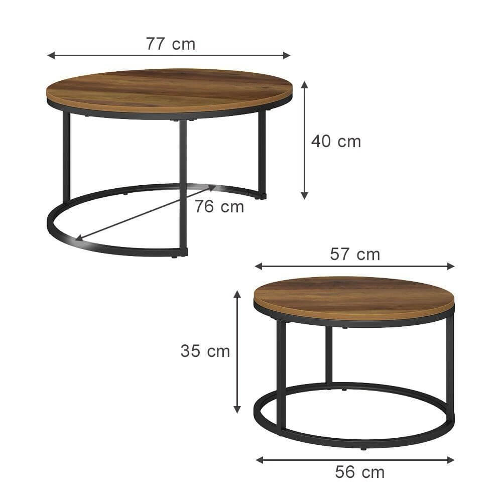 Coffee Table Set of 2